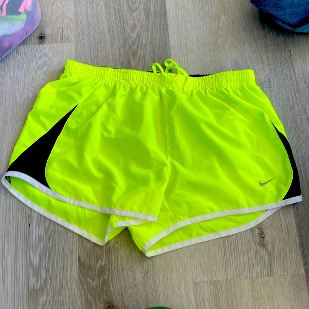 Nike Neon yellow shorts